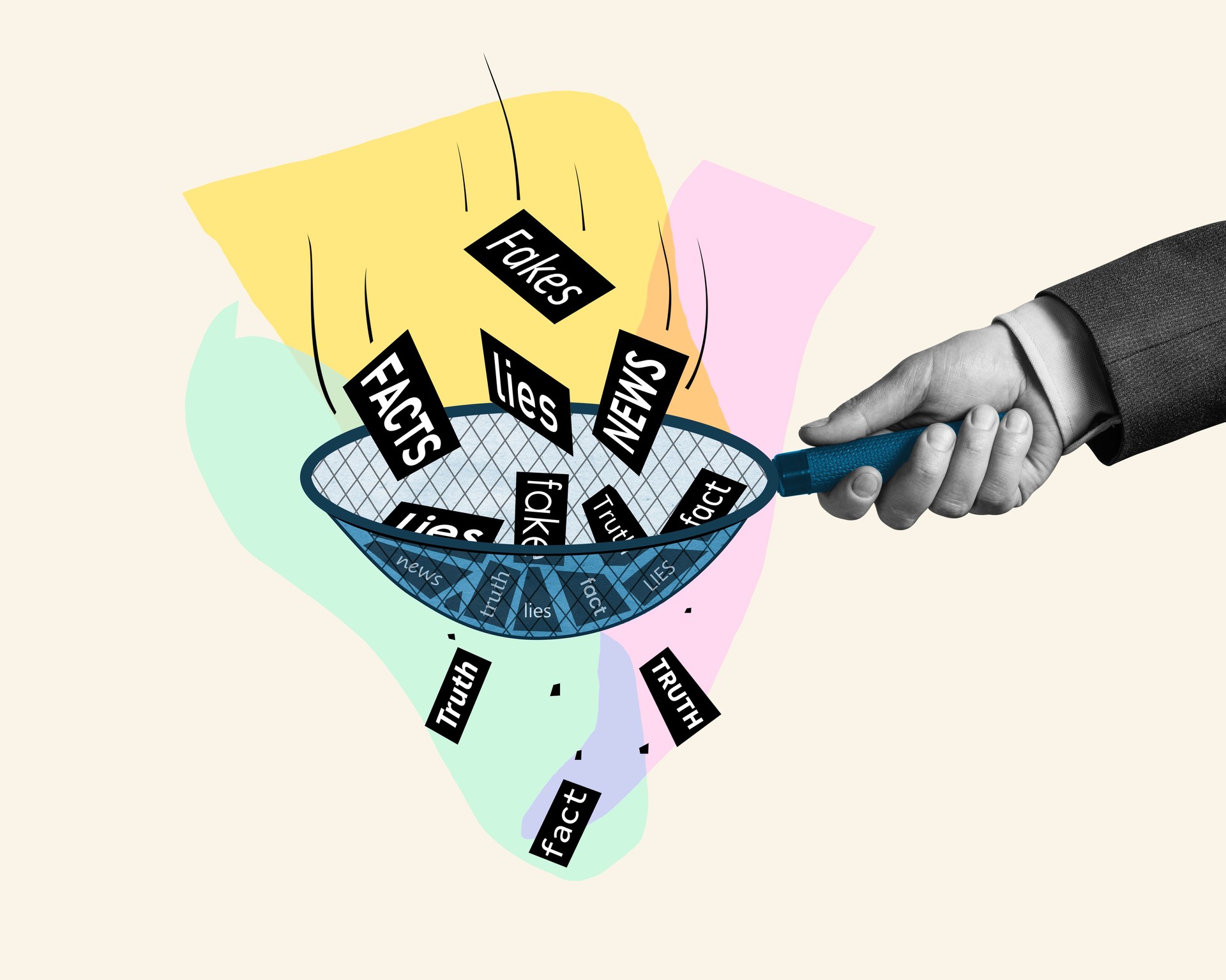 Filtering facts from fiction with the sieve of critical thinking.